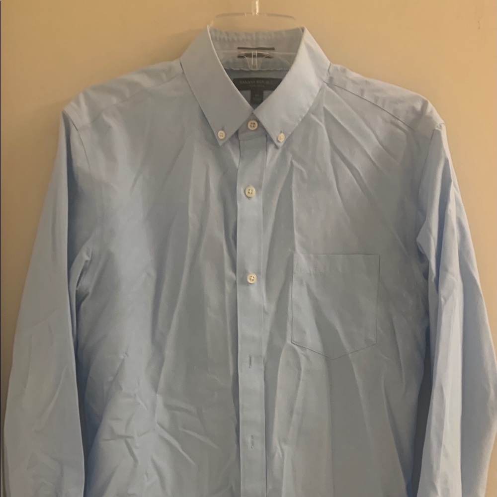 Button down shirt light blue